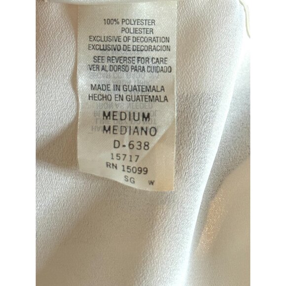 Vintage Sheer White Lace Trimmed Robe With Belt - Picture 7 of 10